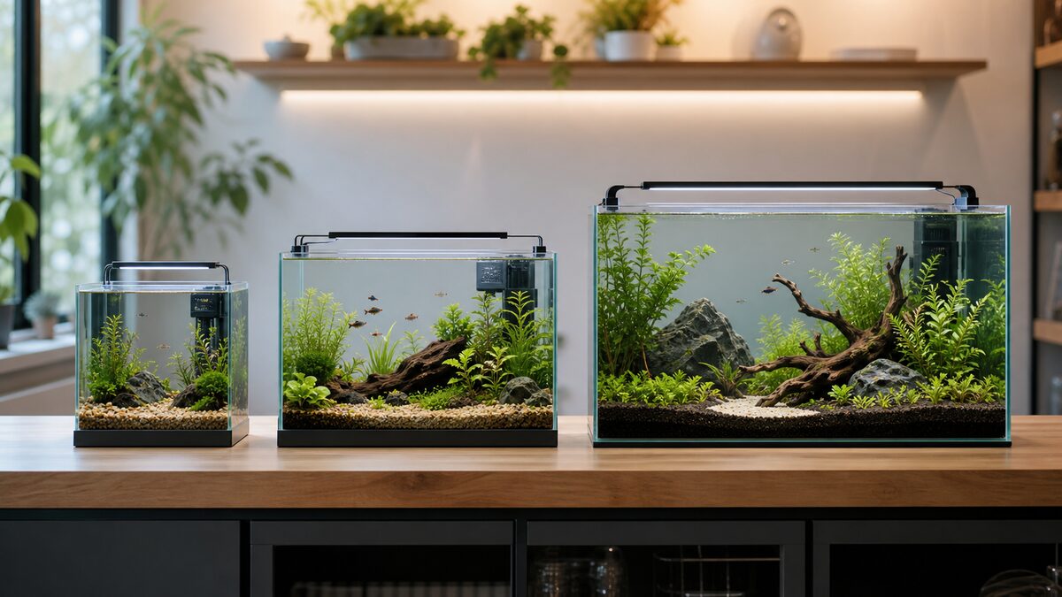 Different tank sizes for starting an aquarium